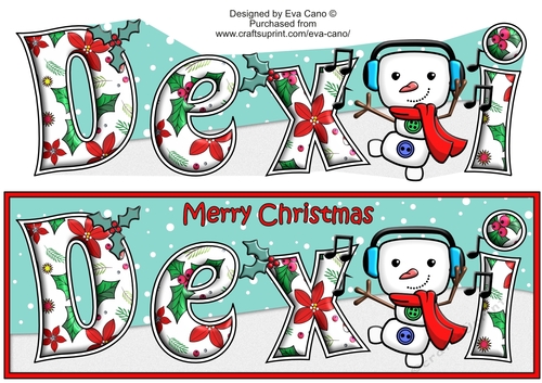 Jolly Snowman dancing DEXI large dl