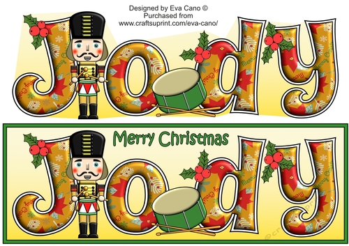 Christmas Nutcracker playing the drum JODY large dl