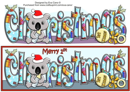 First Christmas Baby Koala CHRISTMAS large dl 2