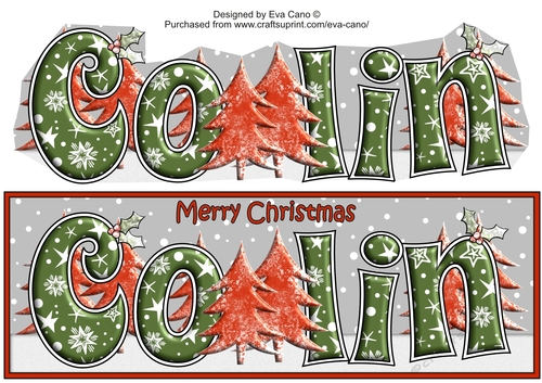 Christmas Forest COLIN large dl