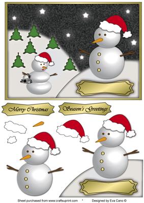 Christmas Snow Couple