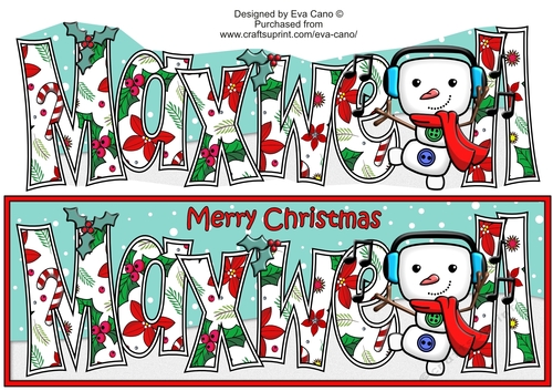 Jolly Snowman dancing MAXWELL large dl