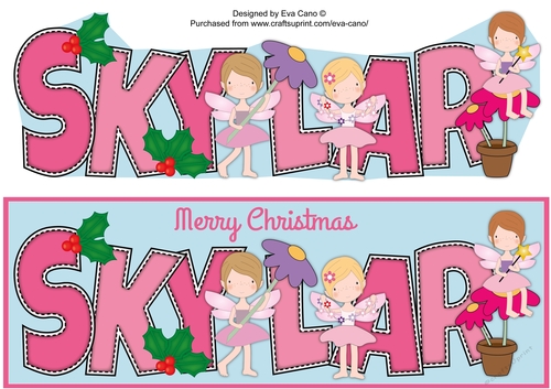 Little Christmas Fairies SKYLAR large dl