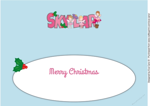 Little Christmas Fairies SKYLAR large dl insert