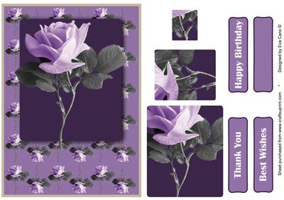 Rose Pyramid in Lilac and Grey
