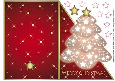 Bright Christmas Tree in Red