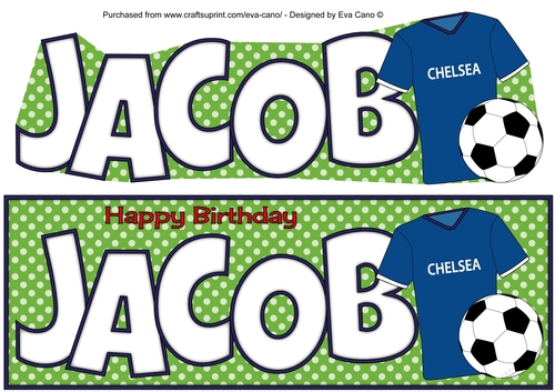 Football JACOB blue large dl