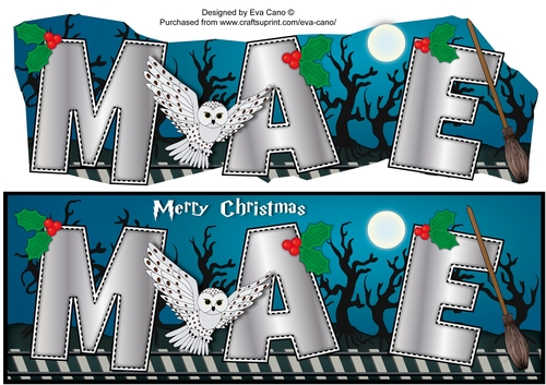 Christmas Wizard & Magic MAE large dl
