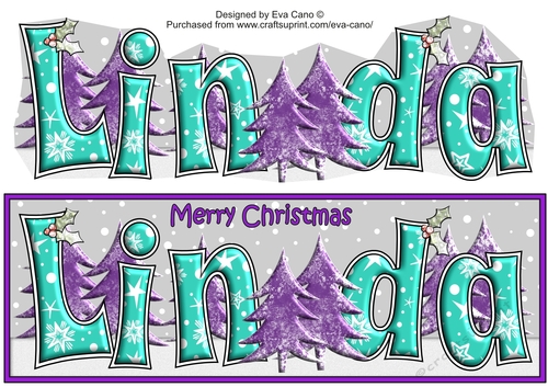 Christmas Forest LINDA large dl