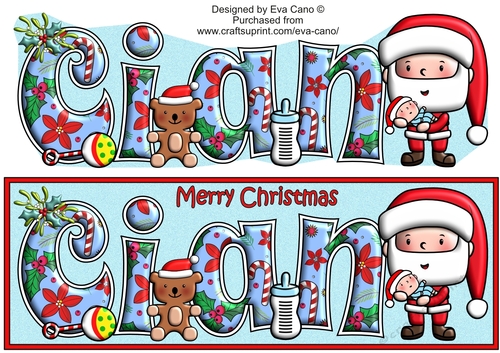 Jolly Santa with Baby CIAN large dl