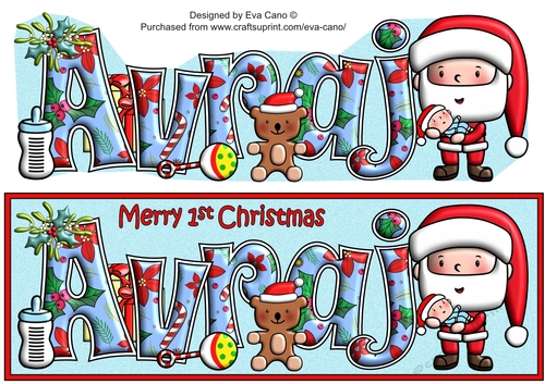Jolly Santa First Christmas AVRAJ large dl