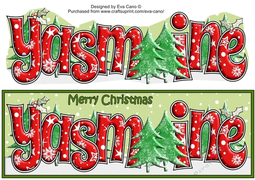 Christmas Forest YASMINE large dl