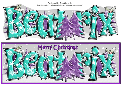 Christmas Forest BEATRIX large dl