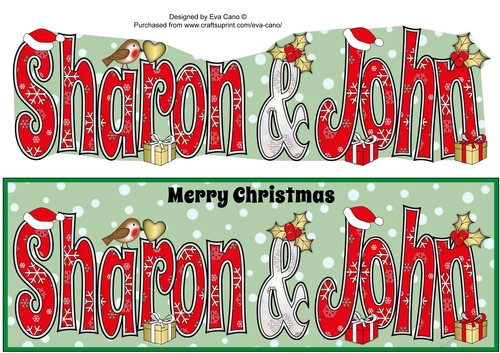 Christmas SHARON & JOHN large dl