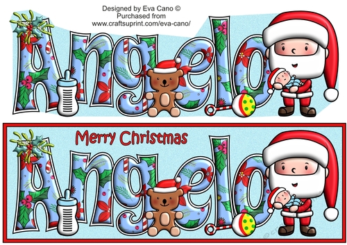 Jolly Santa with Baby ANGELO large dl