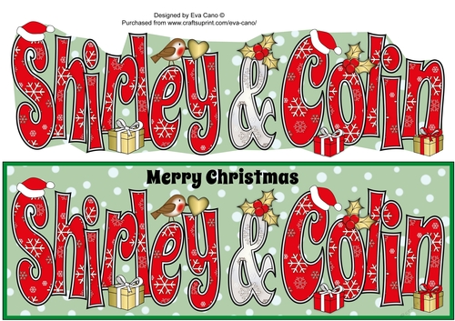 Christmas SHIRLEY & COLIN large dl