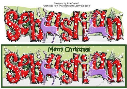 Christmas Forest SEBASTIAN large dl