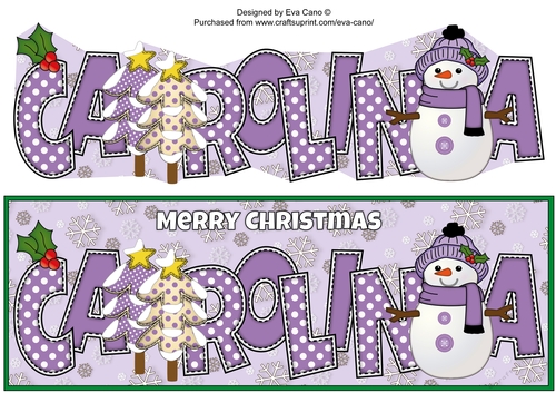 Cute Snowman CAROLINA large dl