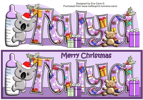 Christmas Baby Koala and bottle TALYA large dl