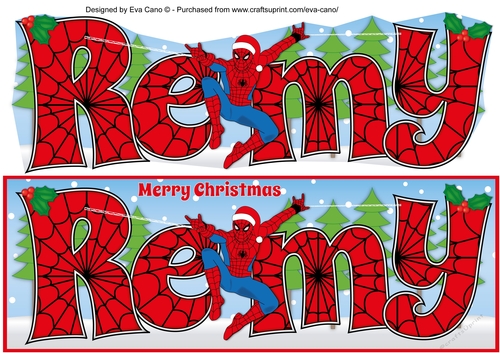 Christmas Spiderman REMY large dl