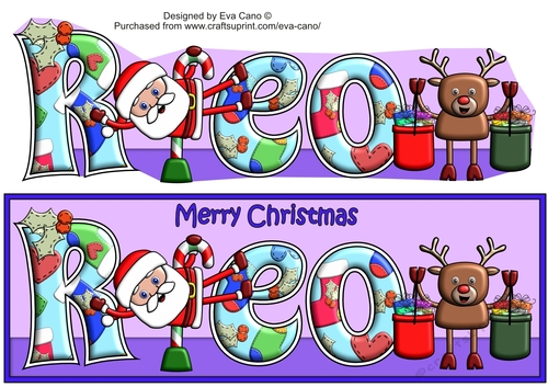 Smiley Santa and Rudolf keeping fit REO large dl