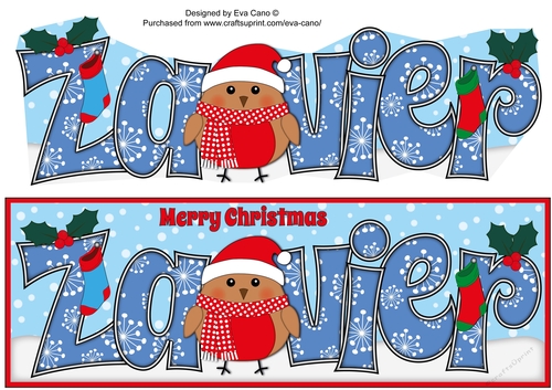 Christmas Plump Robin ZAVIER large dl