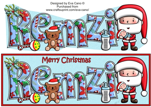 Jolly Santa with Baby REMZI large dl