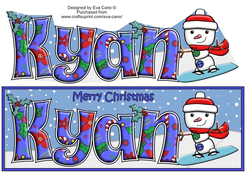 Jolly Snowman Snowboarding KYAN large dl