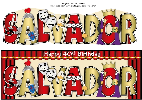 Theatrical Birthday SALVADOR 40th large dl
