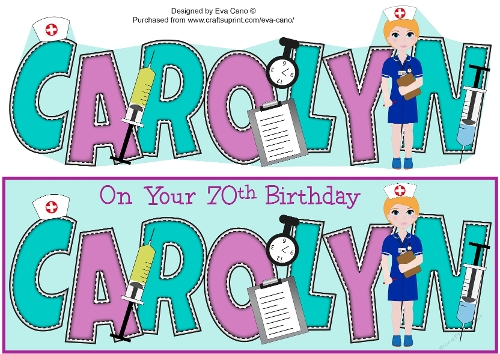 Cute Nurse CAROLYN 70th large dl