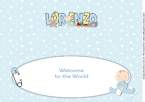 New Baby Boy LORENZO with Cute Baby & Bottle large dl insert