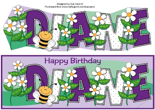 Flowers and Bees DIANE large dl