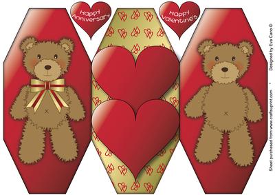 Teddy Bears Anniversary or Valentines Trifold