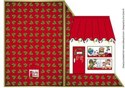 My Christmas Shop Cut and Fold