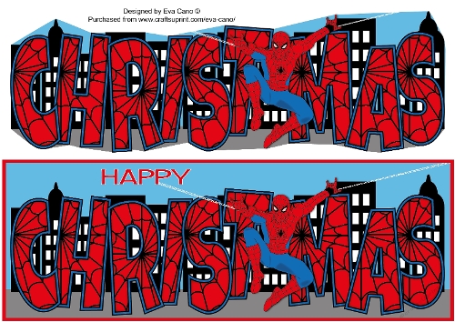Spiderman CHRISTMAS large dl