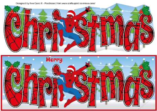 Christmas Spiderman CHRISTMAS large dl