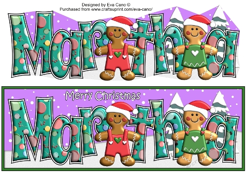 3D Gingerbread People MARTHA large dl