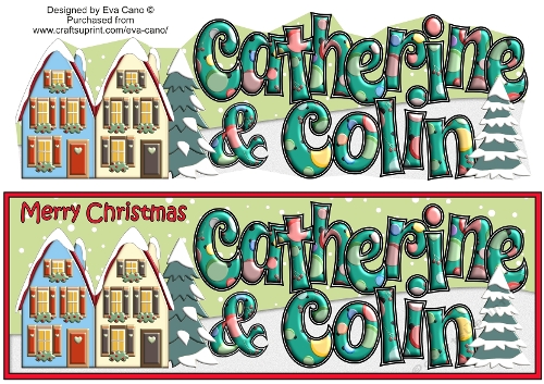 Christmas Houses CATHERINE & COLIN large dl