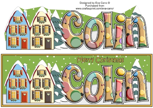 Christmas Houses COLIN large dl