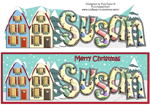 Christmas Houses SUSAN large dl