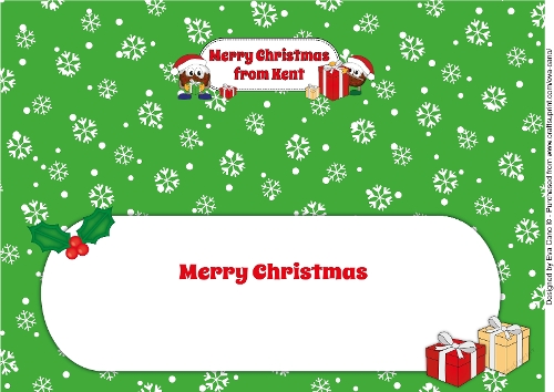 Crazy Christmas Puddings with presents FROM KENT large dl insert
