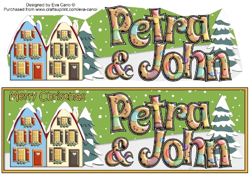 Christmas Houses PETRA & JOHN large dl