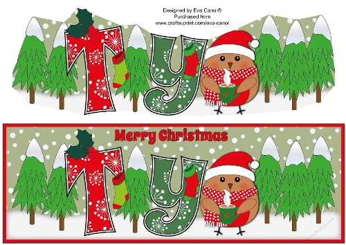 Christmas Plump Robin with Hot Drink TY large dl