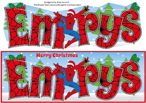 Christmas Spiderman EMRYS large dl