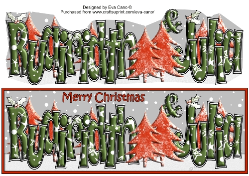 Christmas Forest RUAIRIDH & JULIA large dl