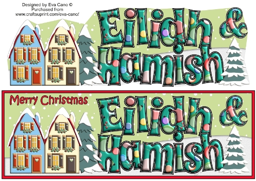 Christmas Houses EILIDH & HAMISH large dl