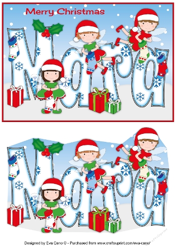 Christmas Fairies with Christmas Stockings MARA a5