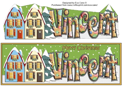 Christmas Houses VINCENT large dl