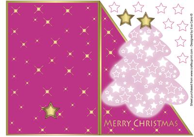 Bright Christmas Tree in Pink
