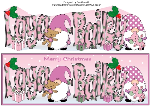 Christmas Gnomes with Teddy Bears LAYA-BAILEY large dl